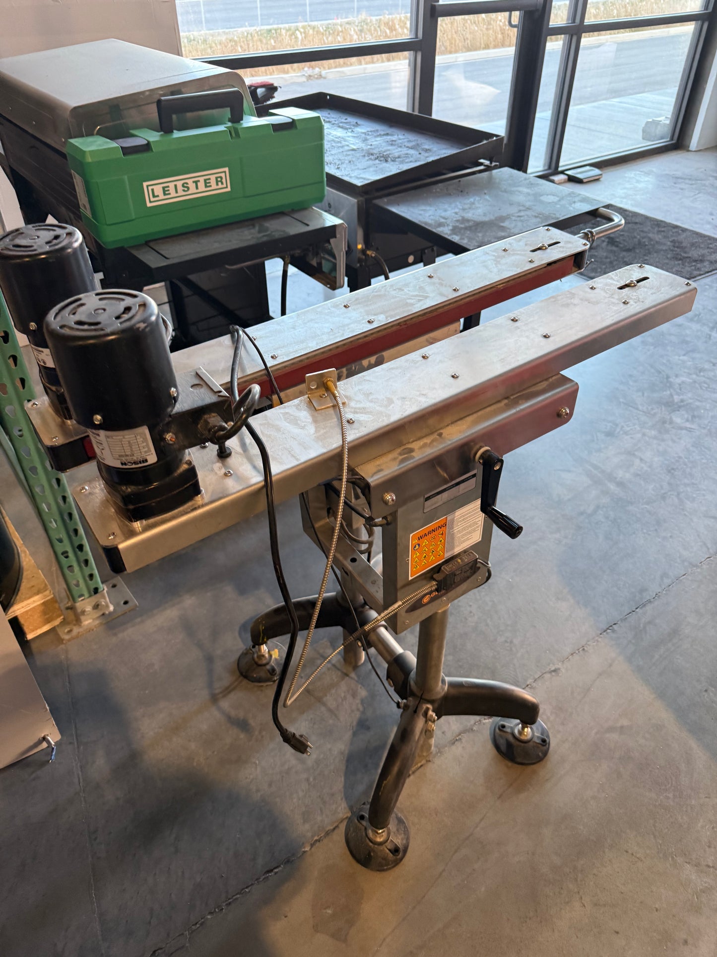 Used - Globaltek Bottomless Belt Transfer Conveyor - (Hugger Belt Conveyor)