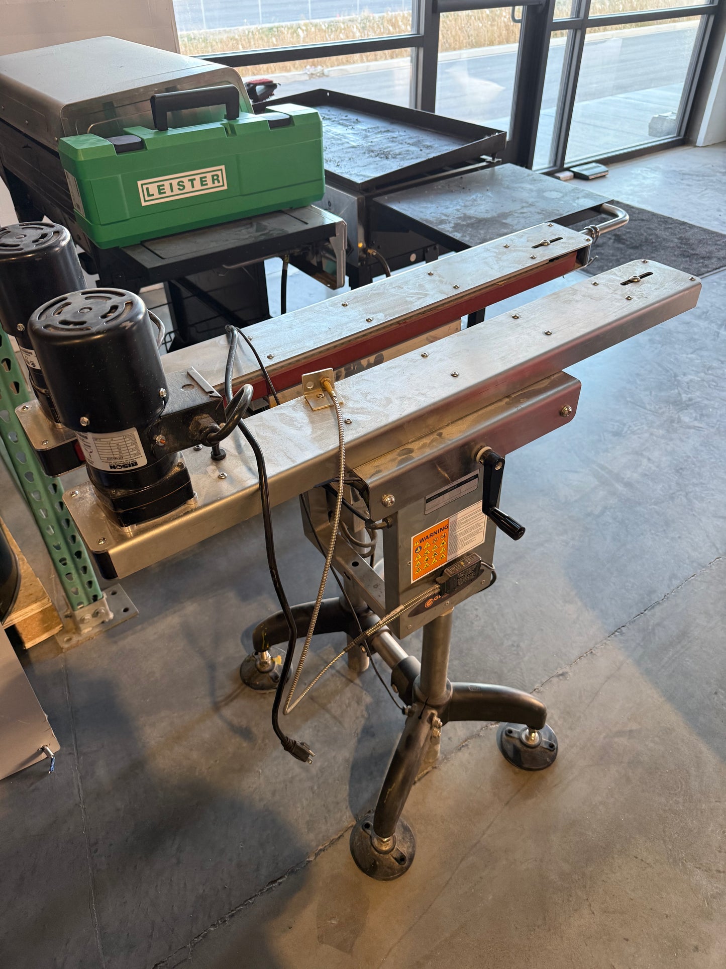 Used - Globaltek Bottomless Belt Transfer Conveyor - (Hugger Belt Conveyor)