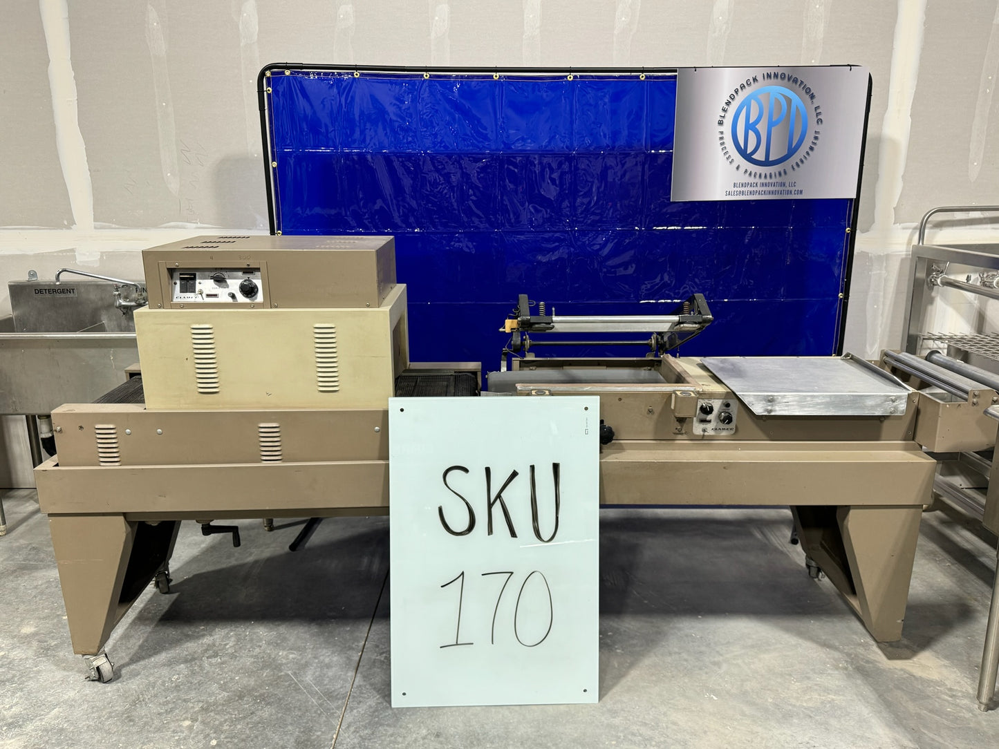 Heat Tunnel, Clampco, Model # 850MB, Serial # 4199 - Inventory Equipment: