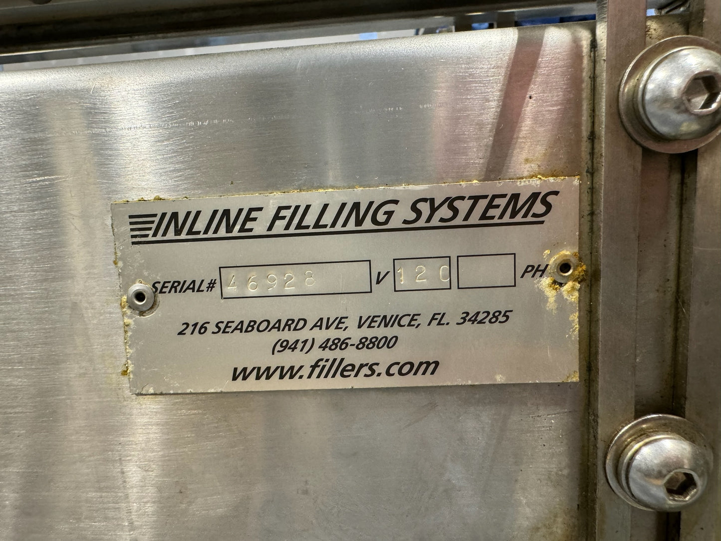 Conveyor, Inline Fillers Systems, 10 ft x 4.5In