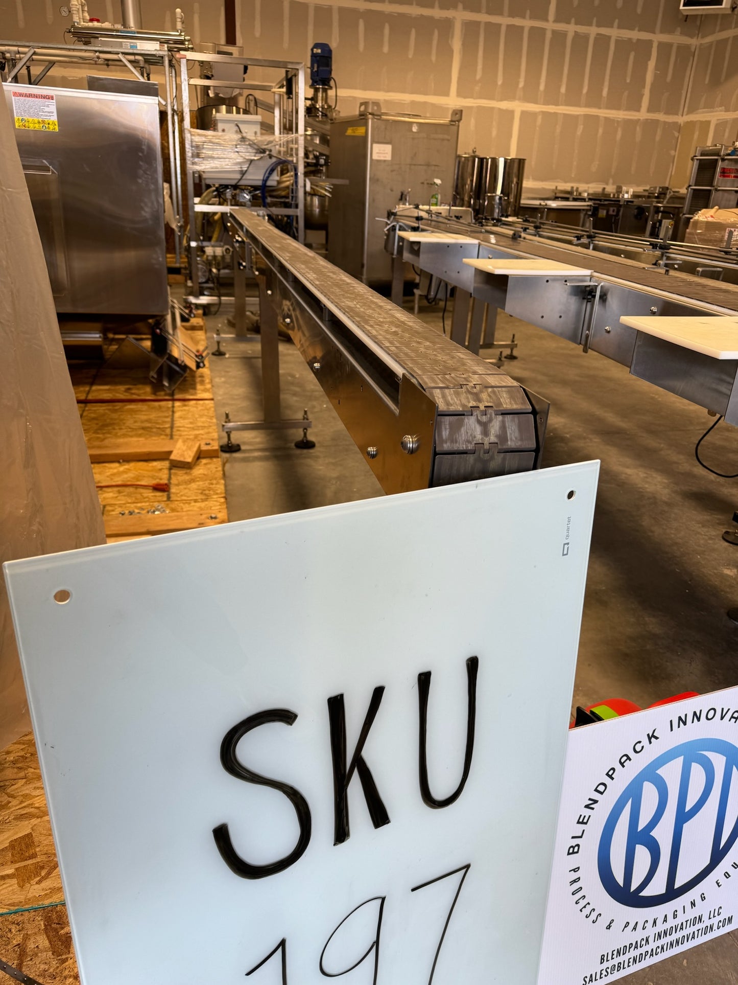 Conveyor, Inline Filling Systems, 15 ft x 4.5 in