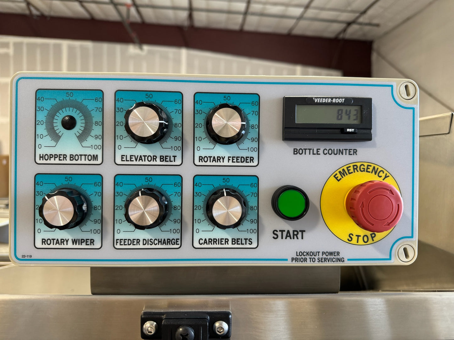 Kaps-All Model AU-3 Bottle Unscrambler / Cleaner, NEW 30" prefeed elevator and 20 cubic ft hopper
