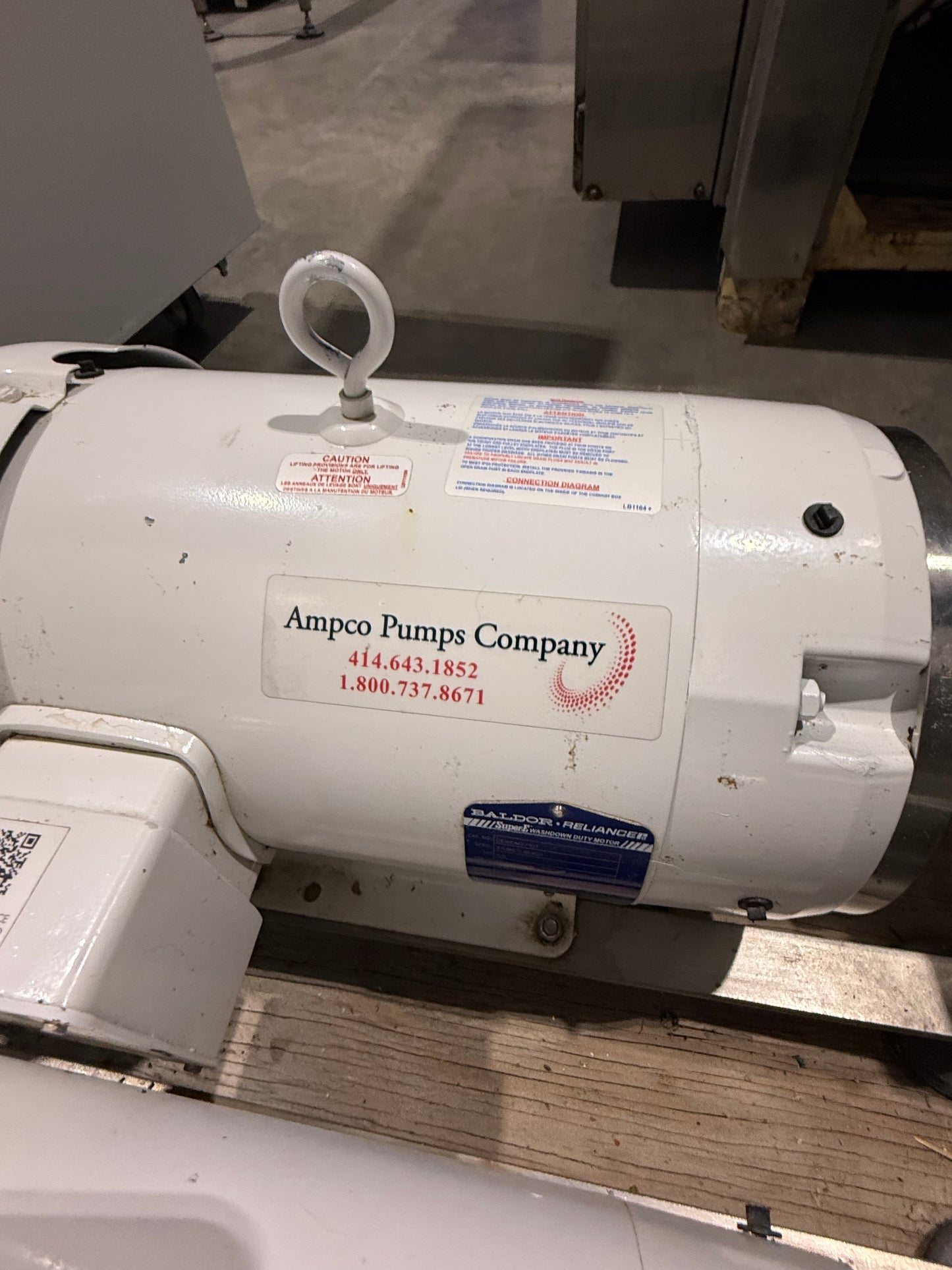 Pre-Owned Ampco Pumps - LCR Single Mechanical, Centrifugal, 7.5 HP Motor