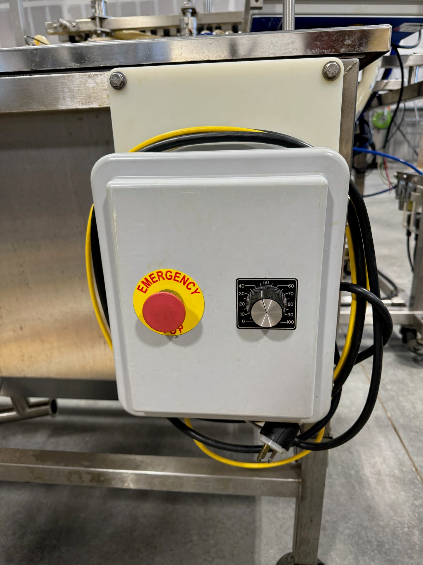 Slightly Used Inline Filling Systems - Overflow Filler - 16-20 Head Pressure overflow hot filler, with feed tank, Serial # 46910, 220 Volt