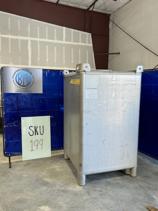 Tote- 550 Gallon Stainless Steel Tote