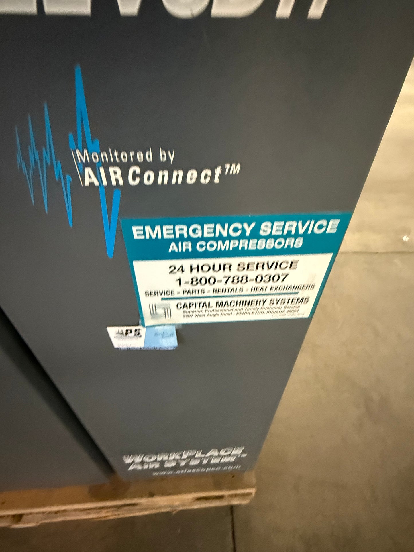 Used Atlas Copco Air Compressor, Model ZT-22VSD FF, Oil Free Screw Air Compressor,