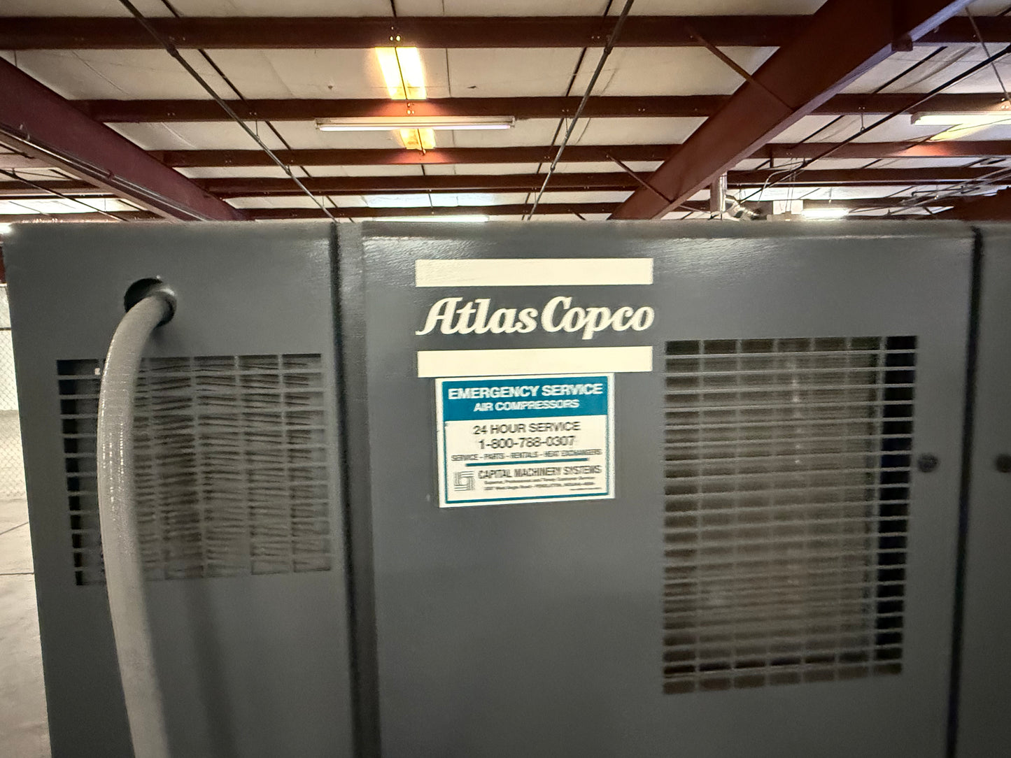 Used Atlas Copco Air Compressor, Model ZT-22VSD FF, Oil Free Screw Air Compressor,
