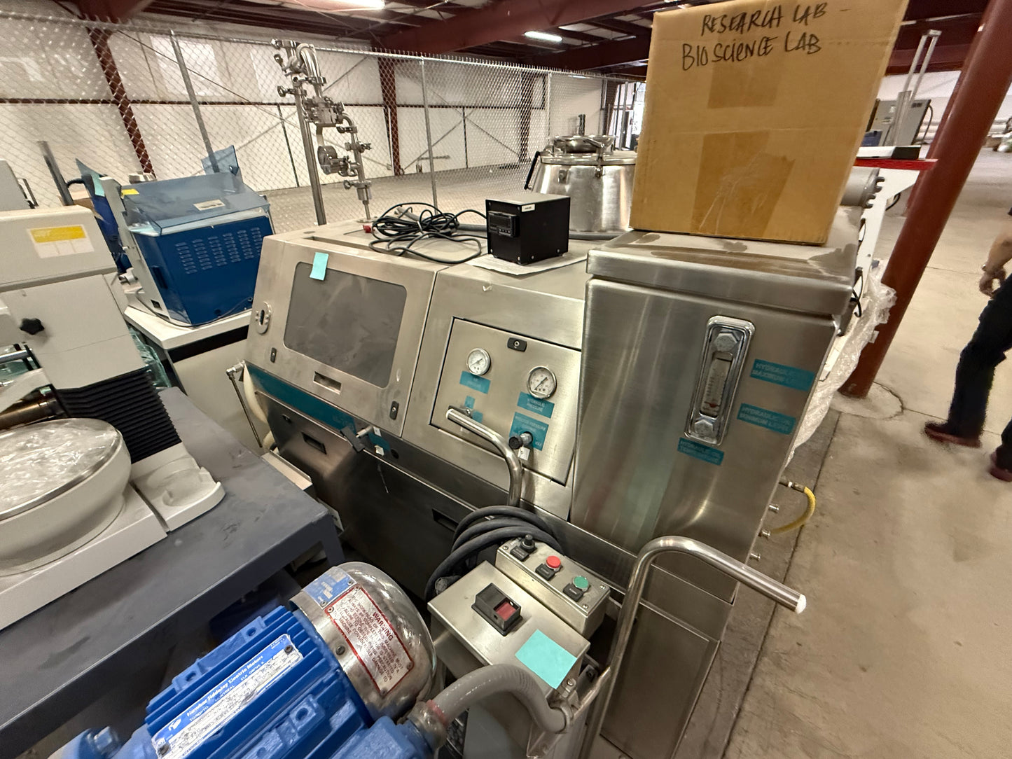 Microfluidizer Processor M7125, 20,000 PSI - Model: 7125-20 with Sample Cooler Model FLF 6225S, and DD Product pump