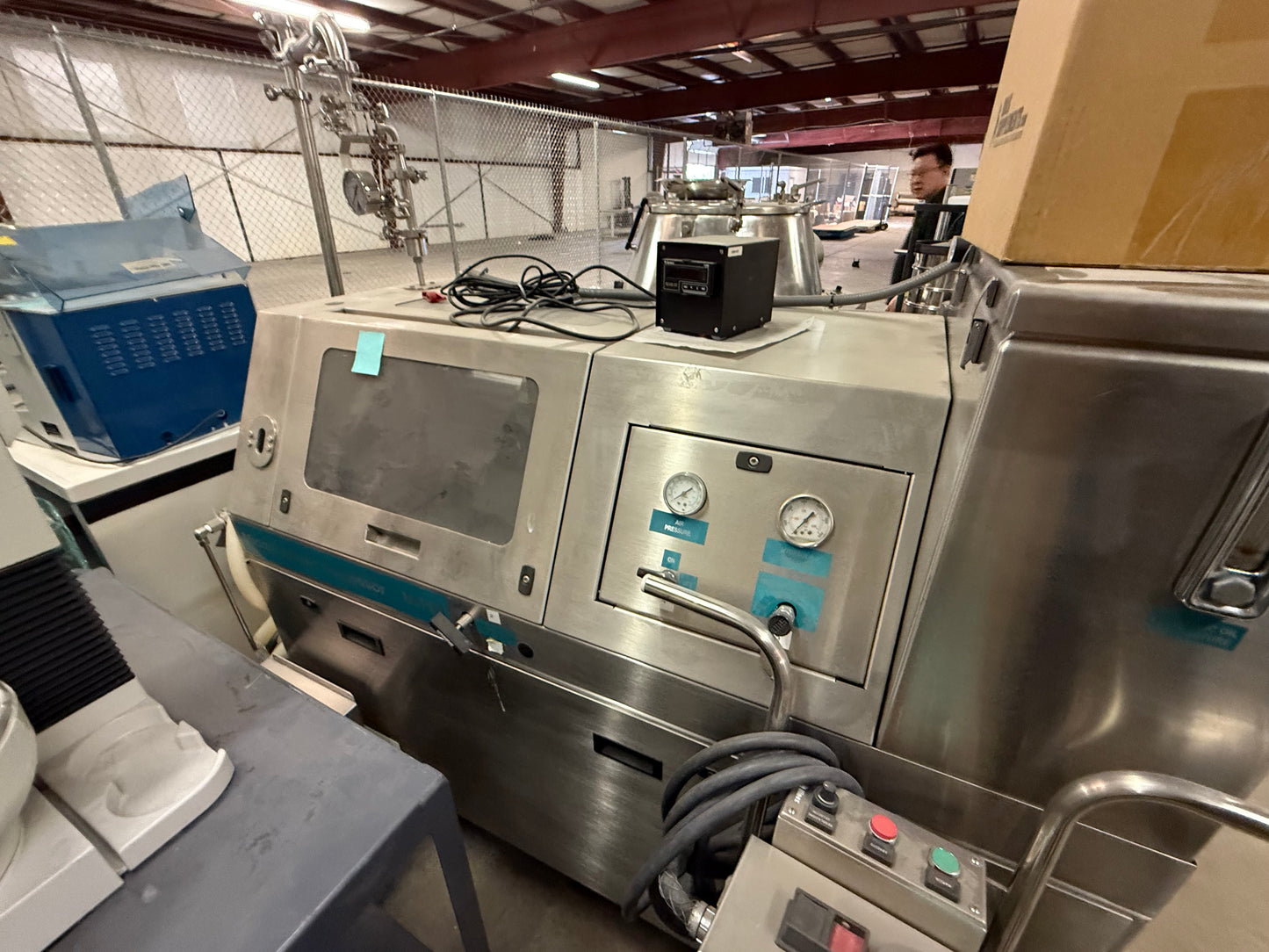 Microfluidizer Processor M7125, 20,000 PSI - Model: 7125-20 with Sample Cooler Model FLF 6225S, and DD Product pump