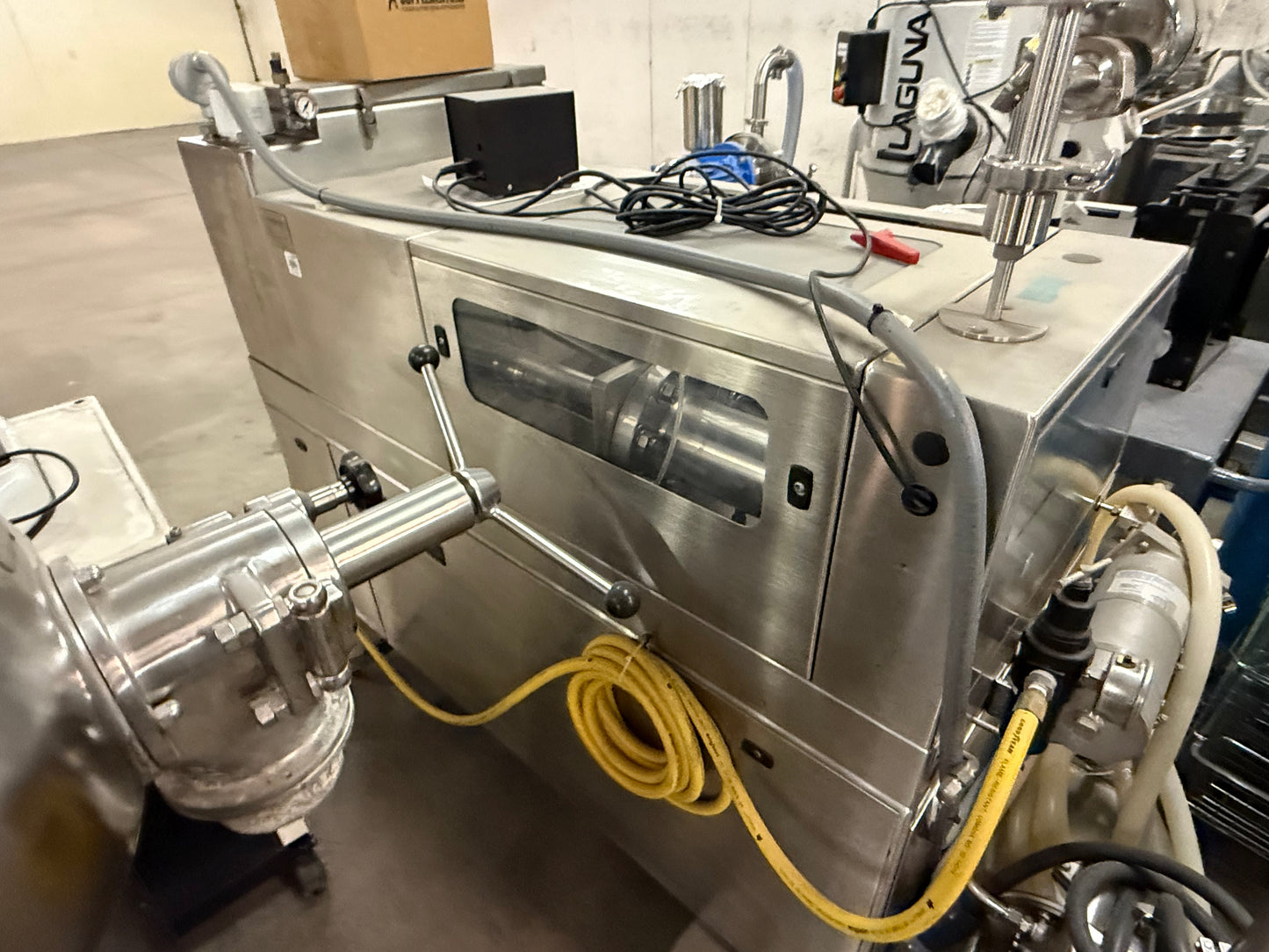 Microfluidizer Processor M7125, 20,000 PSI - Model: 7125-20 with Sample Cooler Model FLF 6225S, and DD Product pump