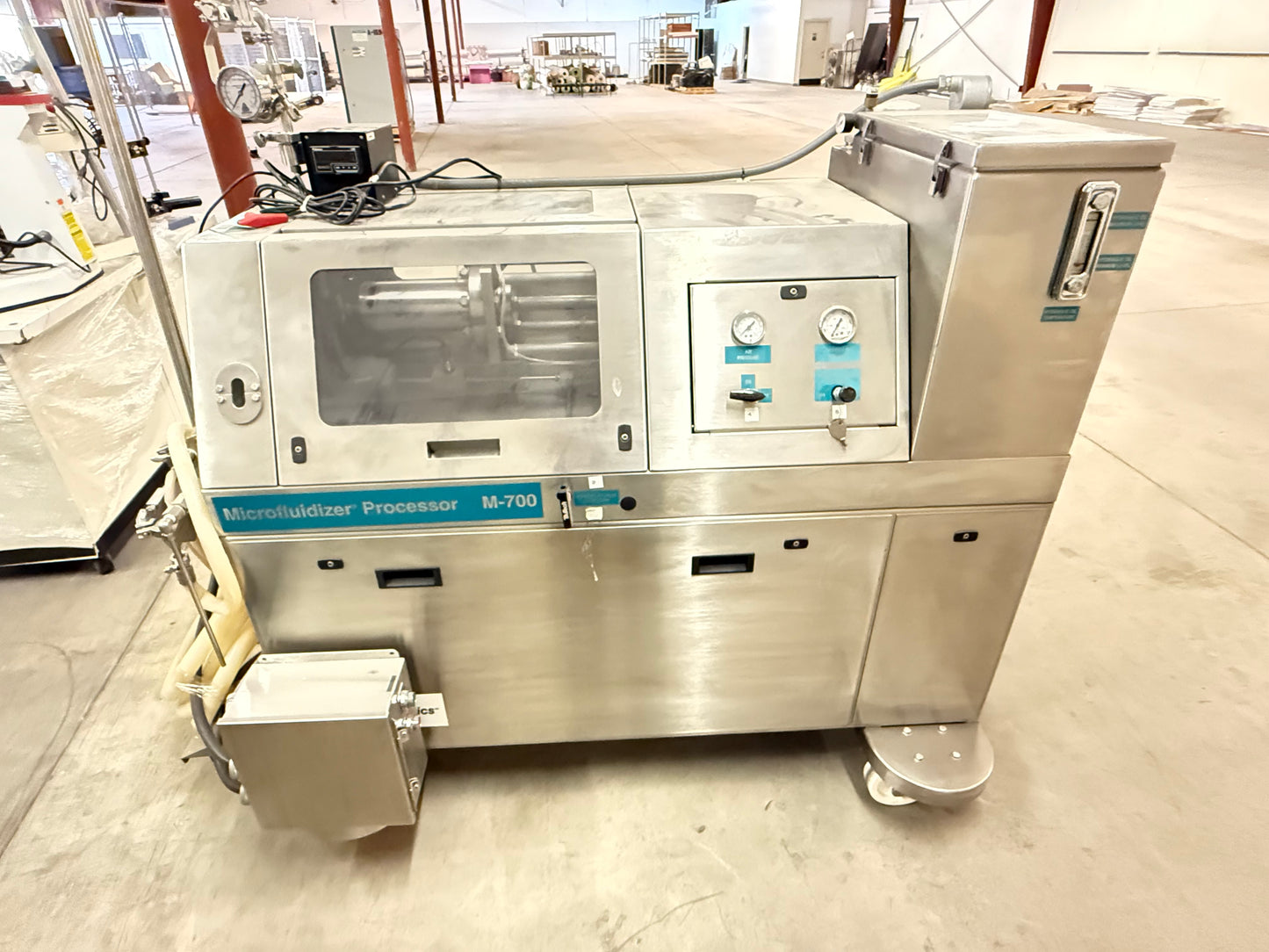 Microfluidizer Processor M7125, 20,000 PSI - Model: 7125-20 with Sample Cooler Model FLF 6225S, and DD Product pump