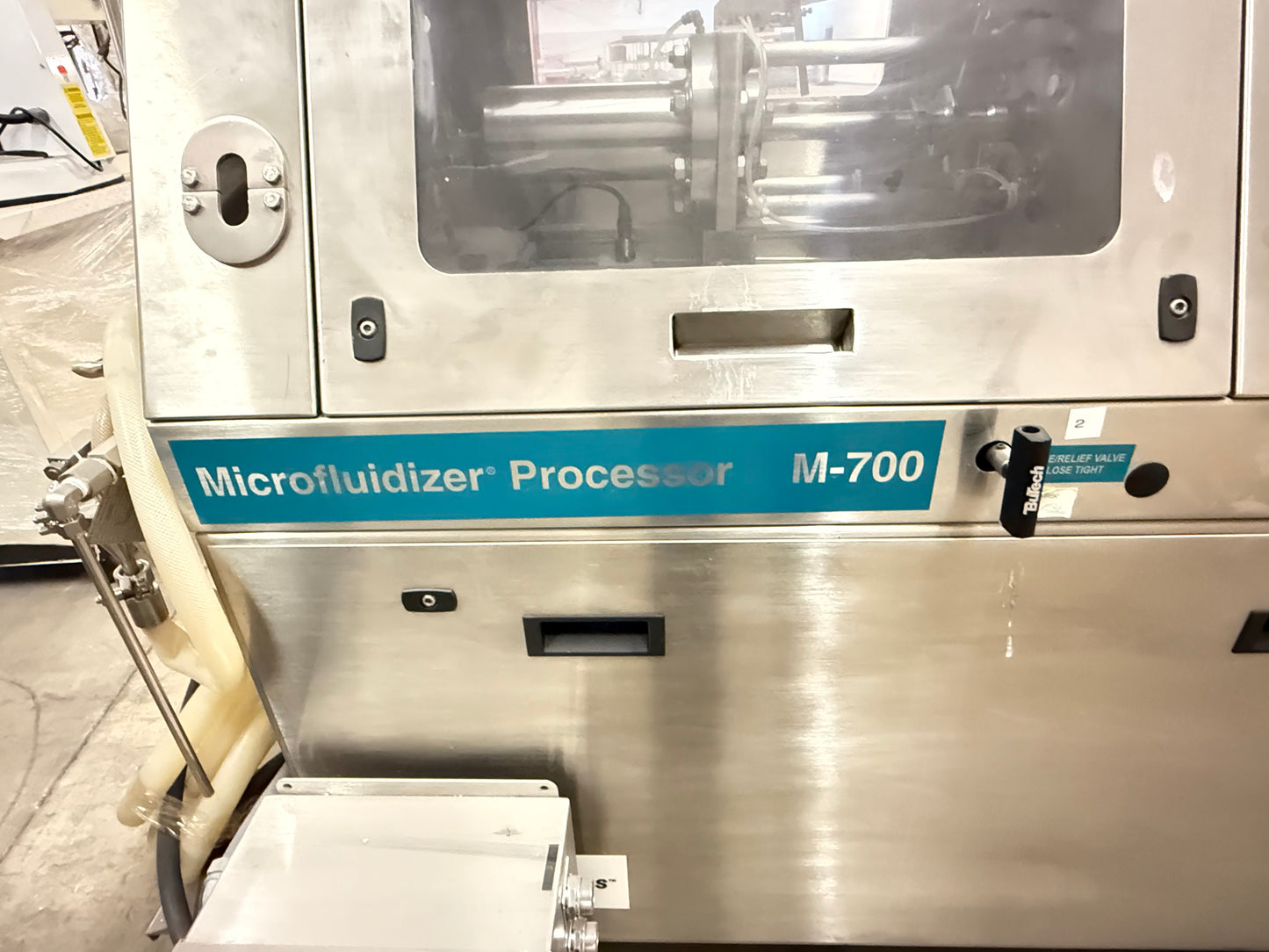 Microfluidizer Processor M7125, 20,000 PSI - Model: 7125-20 with Sample Cooler Model FLF 6225S, and DD Product pump