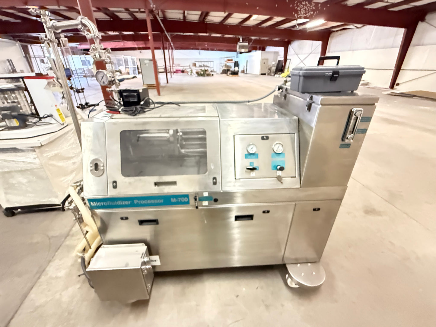 Microfluidizer Processor M7125, 20,000 PSI - Model: 7125-20 with Sample Cooler Model FLF 6225S, and DD Product pump