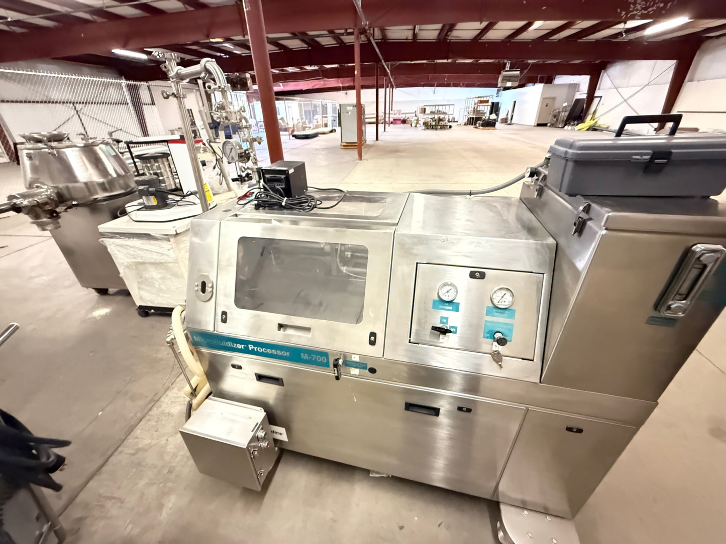 Microfluidizer Processor M7125, 20,000 PSI - Model: 7125-20 with Sample Cooler Model FLF 6225S, and DD Product pump