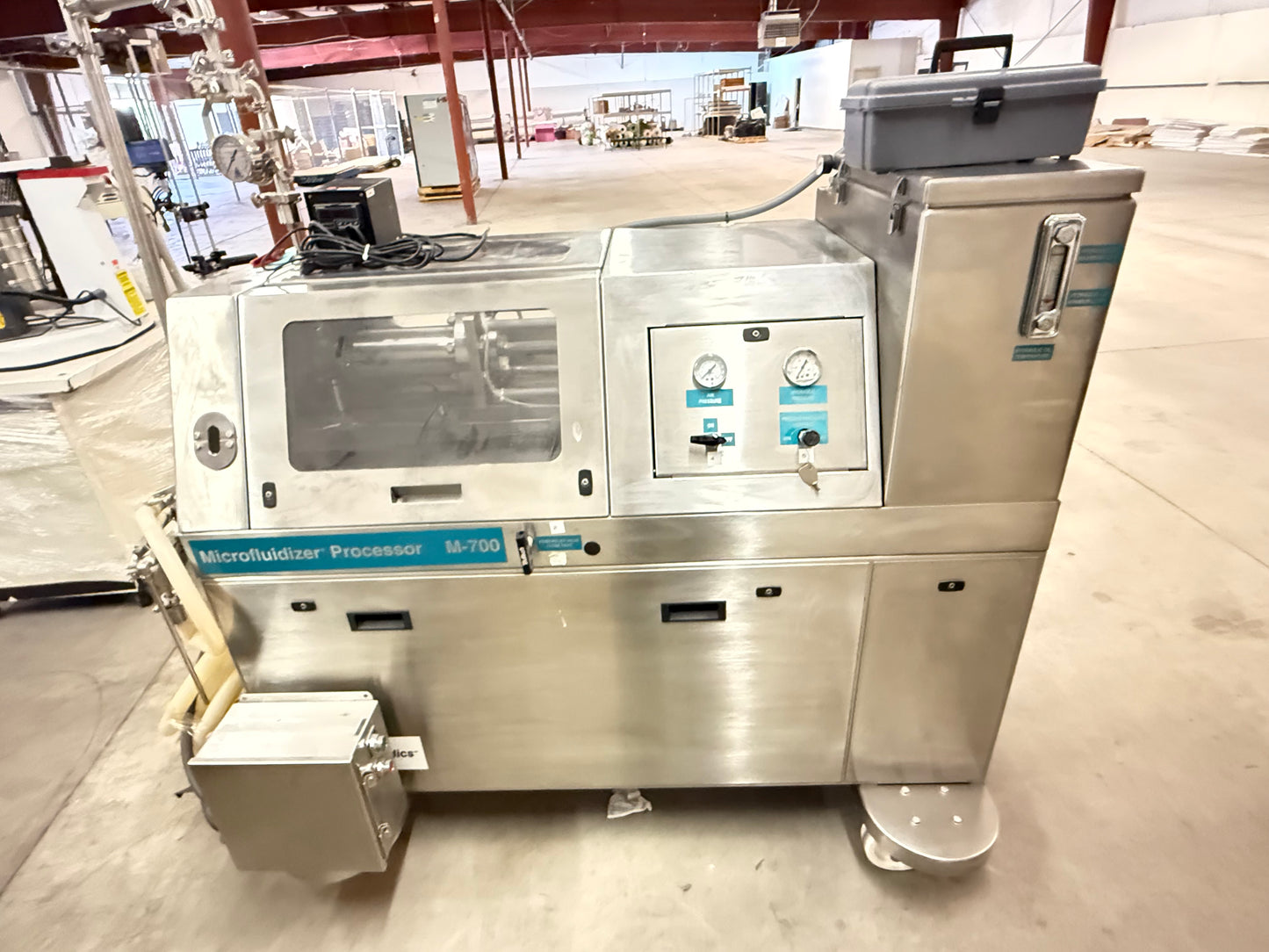 Microfluidizer Processor M7125, 20,000 PSI - Model: 7125-20 with Sample Cooler Model FLF 6225S, and DD Product pump
