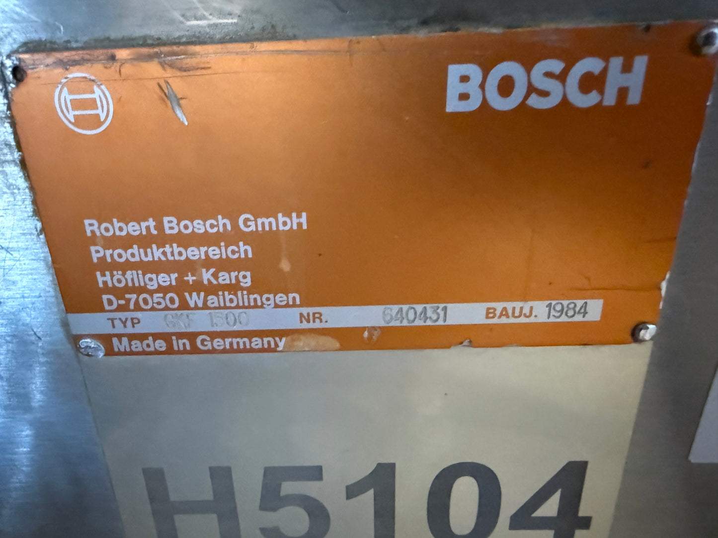 Used - Bosch GKF 1500 Capsule Filler up to 1500 per minute - up to 90,000 per hour