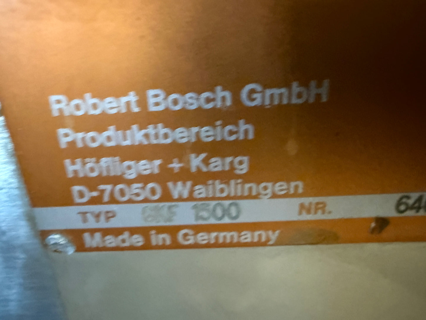 Used - Bosch GKF 1500 Capsule Filler up to 1500 per minute - up to 90,000 per hour
