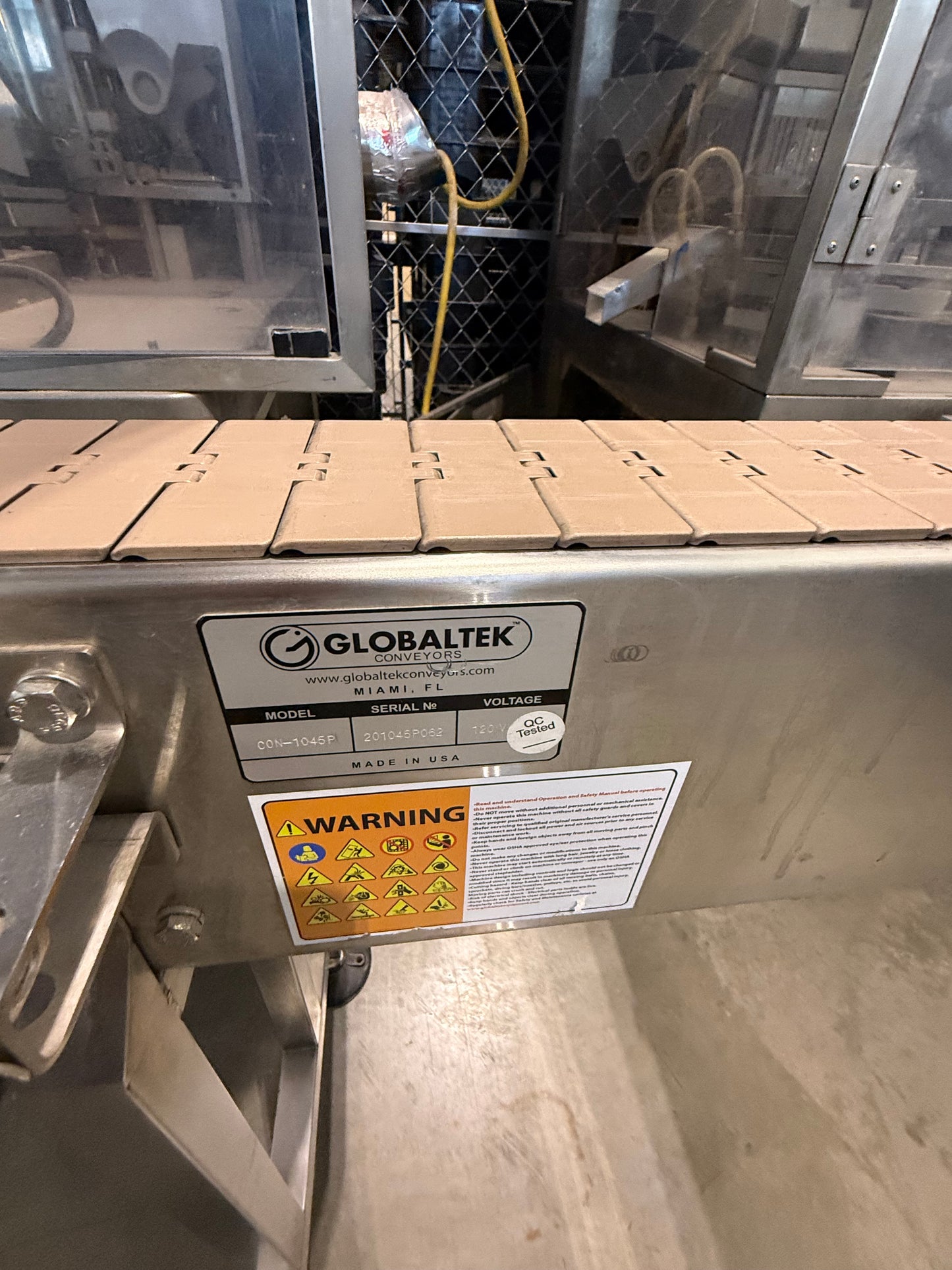 Pre-Owned -GlobalTek Conveyor - 10 foot length, 4.5" width