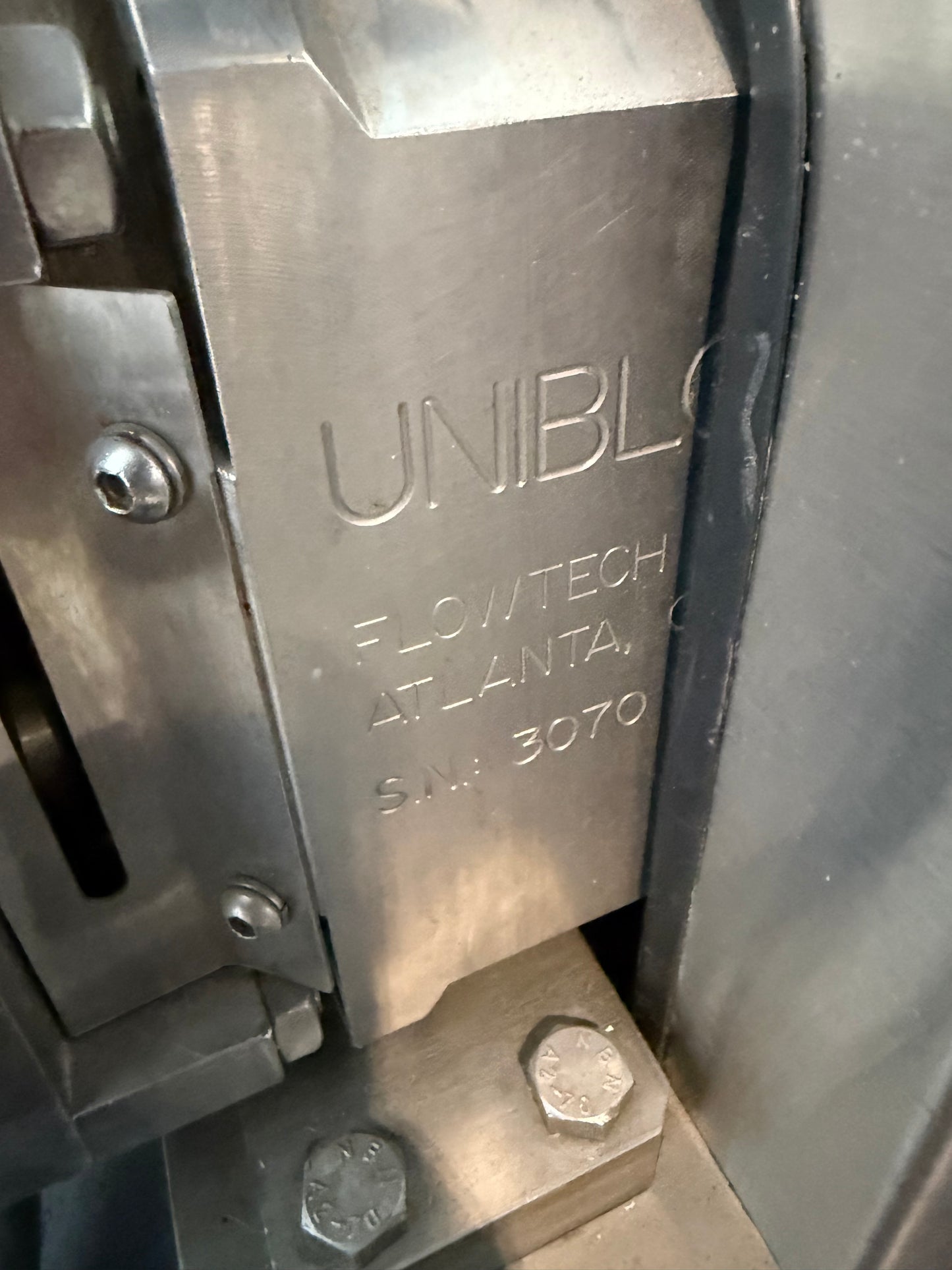 Pre-Owned Unibloc PD Pump Model Labtop 400-450, TC Ports, On Casters with Plug, VFD